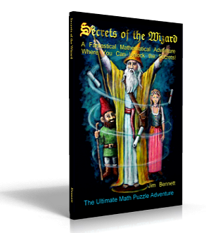 Secrets of the Wizard fantasy
              adventure novel with math puzzles
